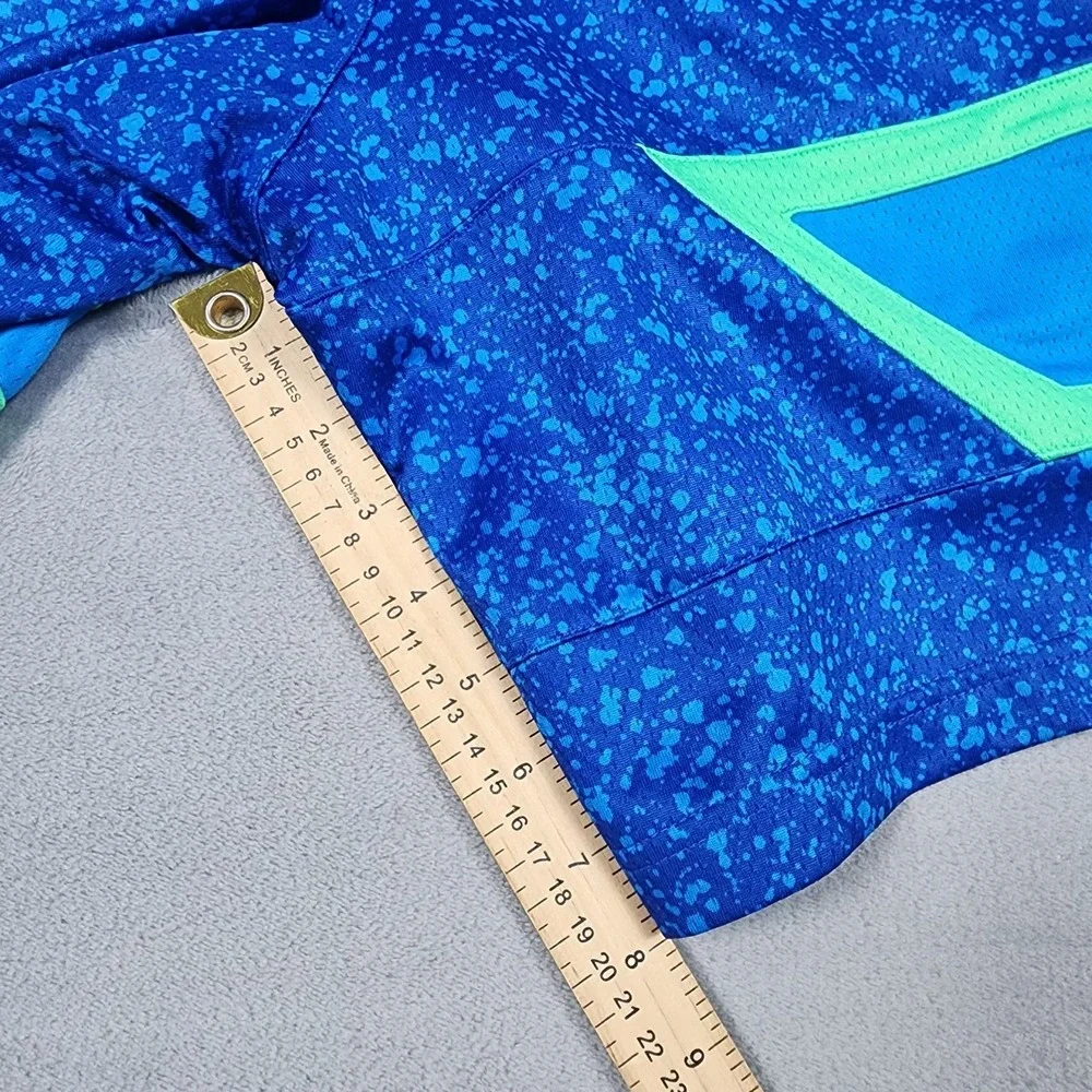 Nike NBA Authentic Milwaukee Bucks Shorts Mens 38 L City Edition Dri-Fit Blue